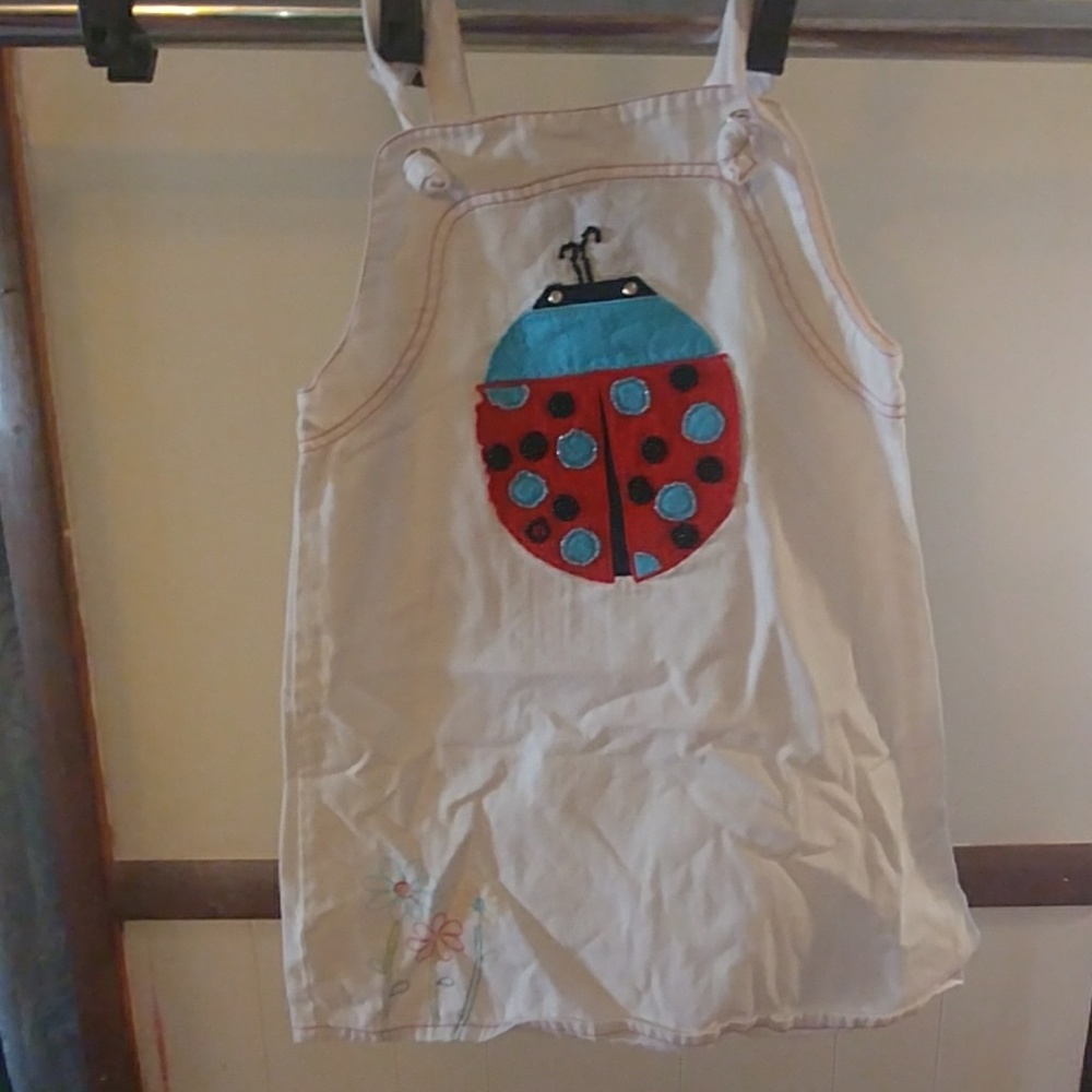 White lady bug dress michael simon size 6x